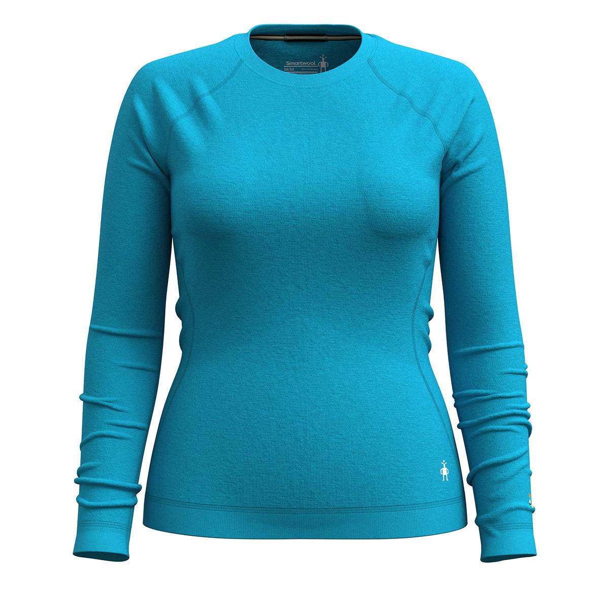Smartwool Classic Thermal Merino Base Layer Crew Top Women's in Deep Pool Blue